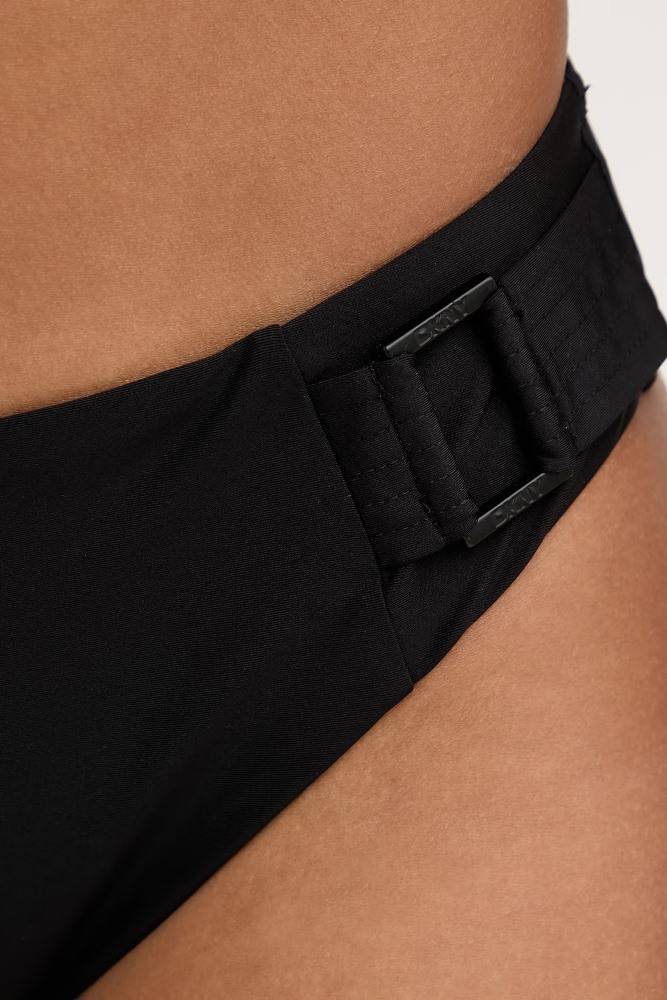 DKNY U WIRE SHIRRED BANDEAU TOP BIKINI