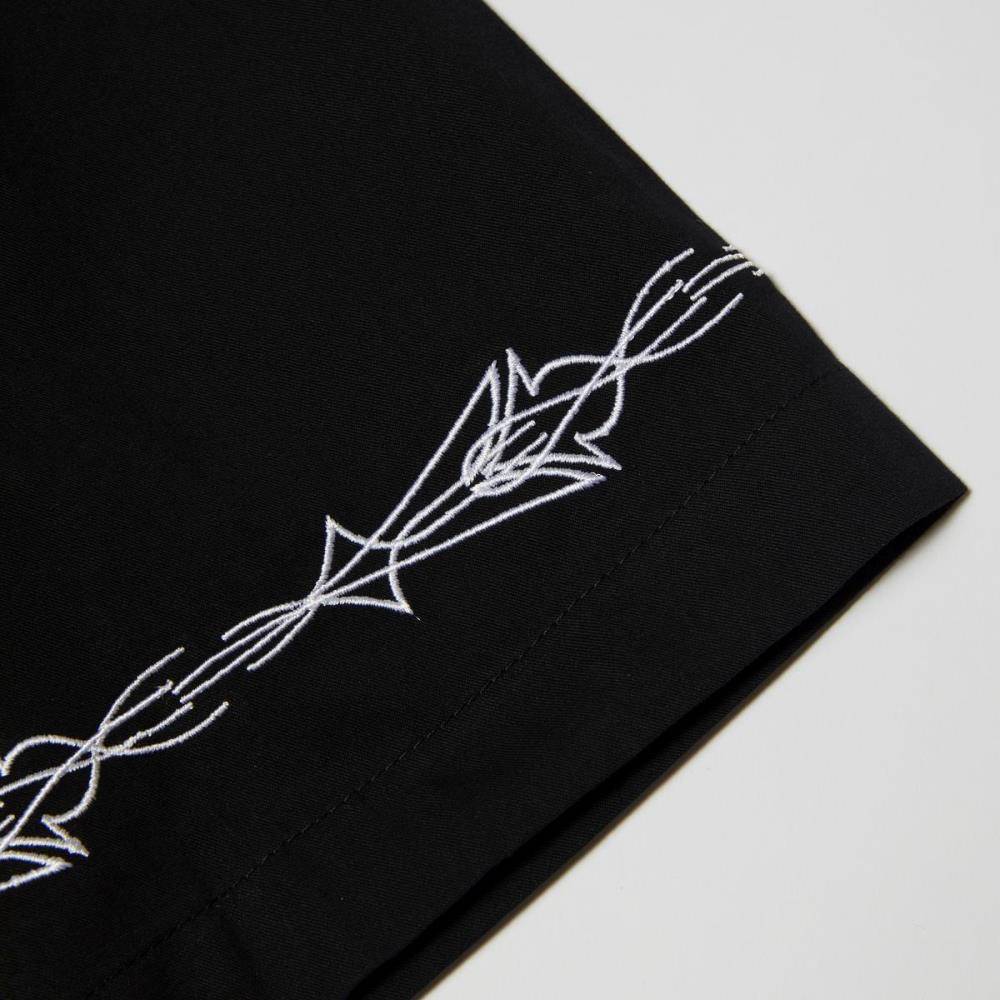 HUF PINSTRIPE EMB S/S RESORT SHIRT