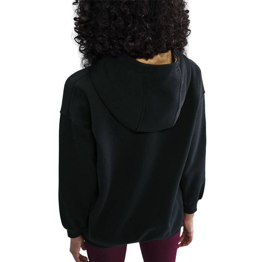 NIKE NSW GIRLS CLUB FLEECE HOODIE SHINE SATIN
