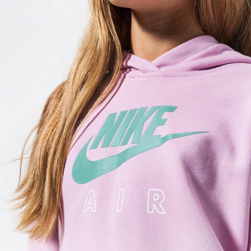 NIKE GIRLS AIR CROPPED FT HOODIE