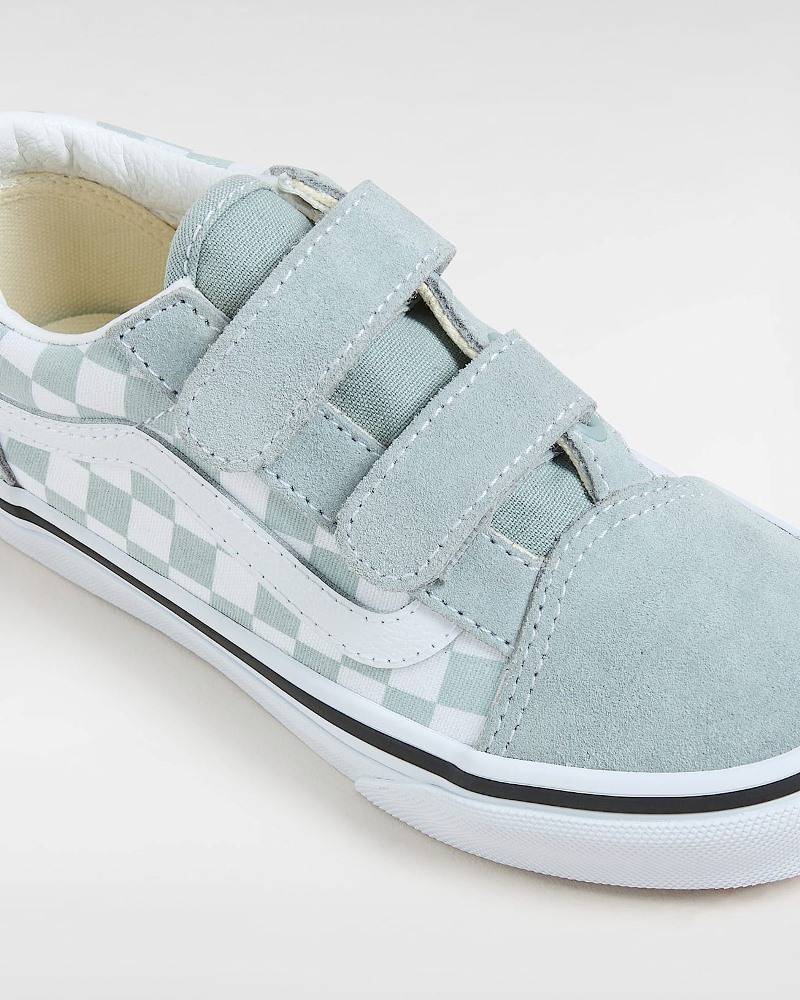 VANS KIDS OLD SKOOL VELCRO COLOR THEORY SHOES
