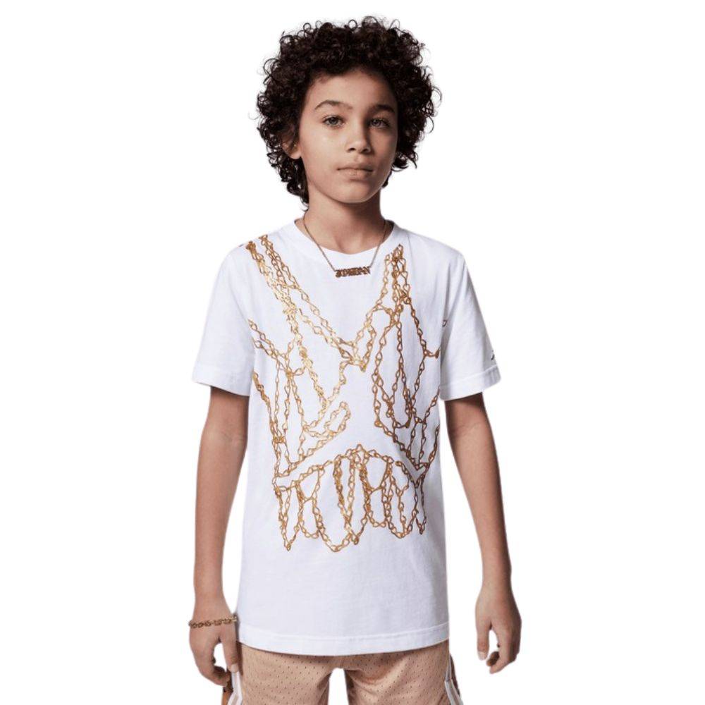 NIKE JORDAN BOYS MJ BRAND JM CHAIN SS CREW