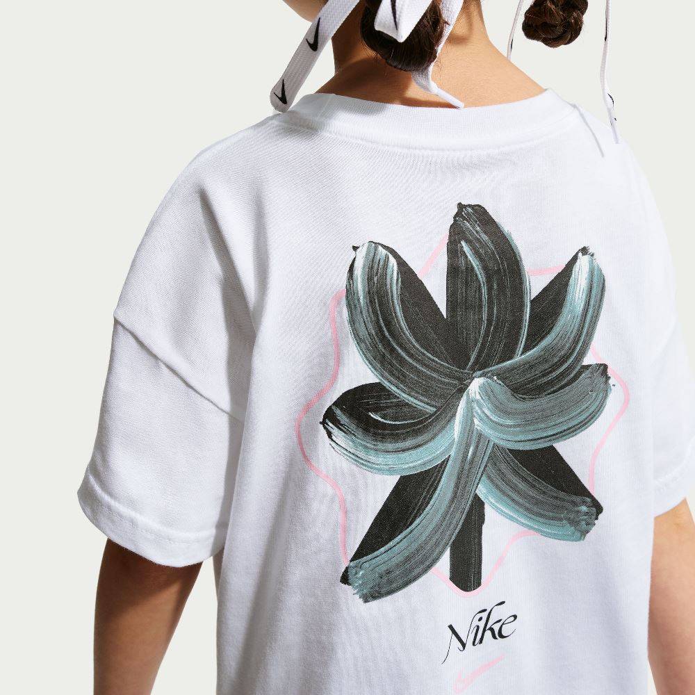 NIKE GIRLS NSW BOXY FLOWER TEE