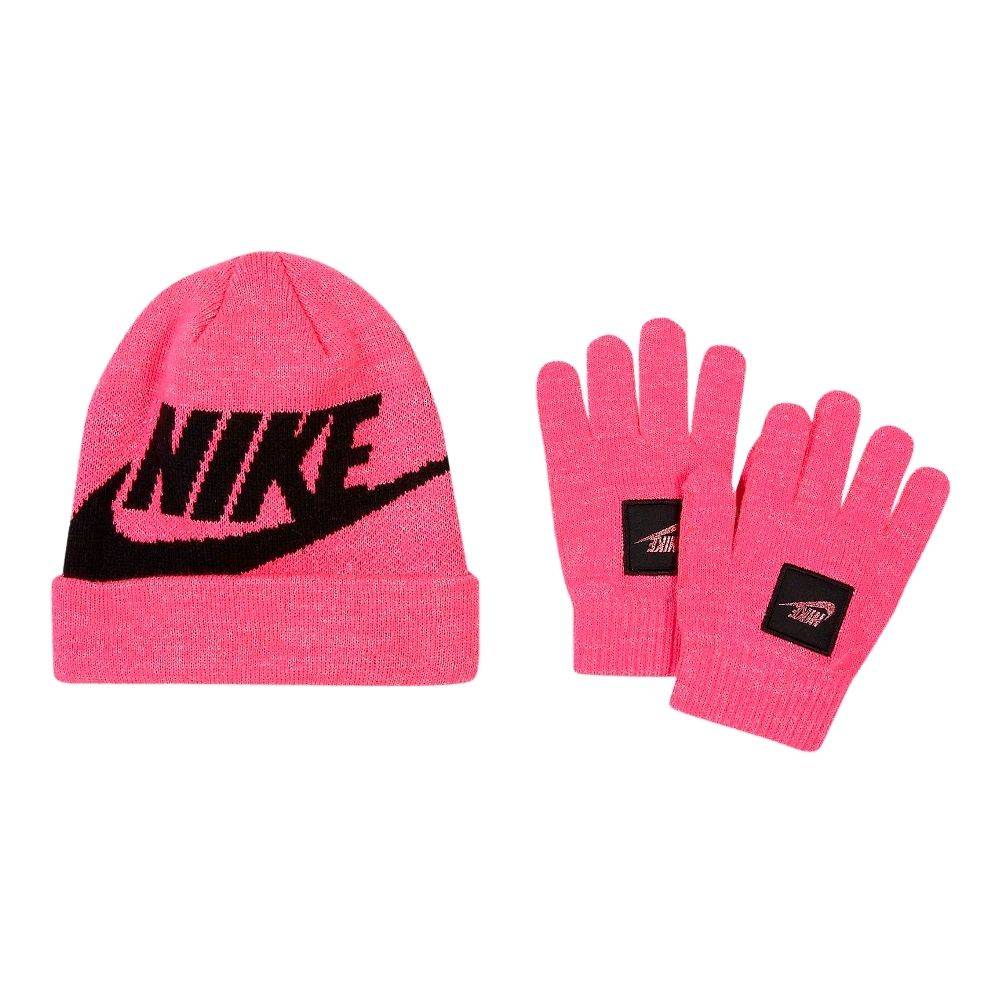 NIKE GIRLS YOUTH FUTURA BEANIE AND GLEVE BOX SET