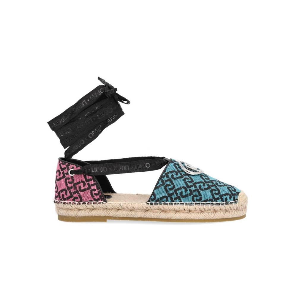 LIU JO VERA 02 - ESPADRILLES WITH JACQUARD MONOGRAM