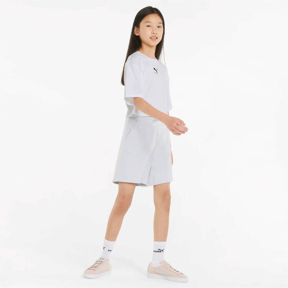 PUMA GIRLS CROPPED TEE JR