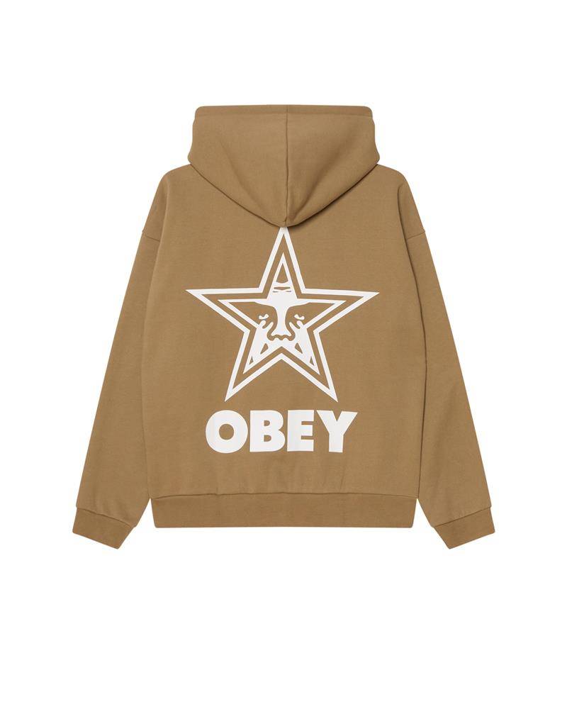 OBEY BOLD STAR EXTRA HEAVY HOOD FLEECE