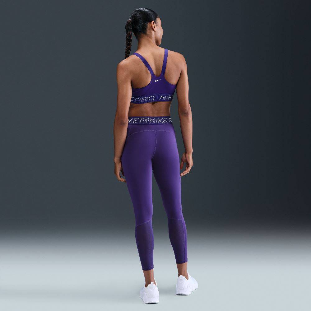 NIKE PRO MID-RISE 7/8 MESH PANEL GRAPHIC LEGGINGS