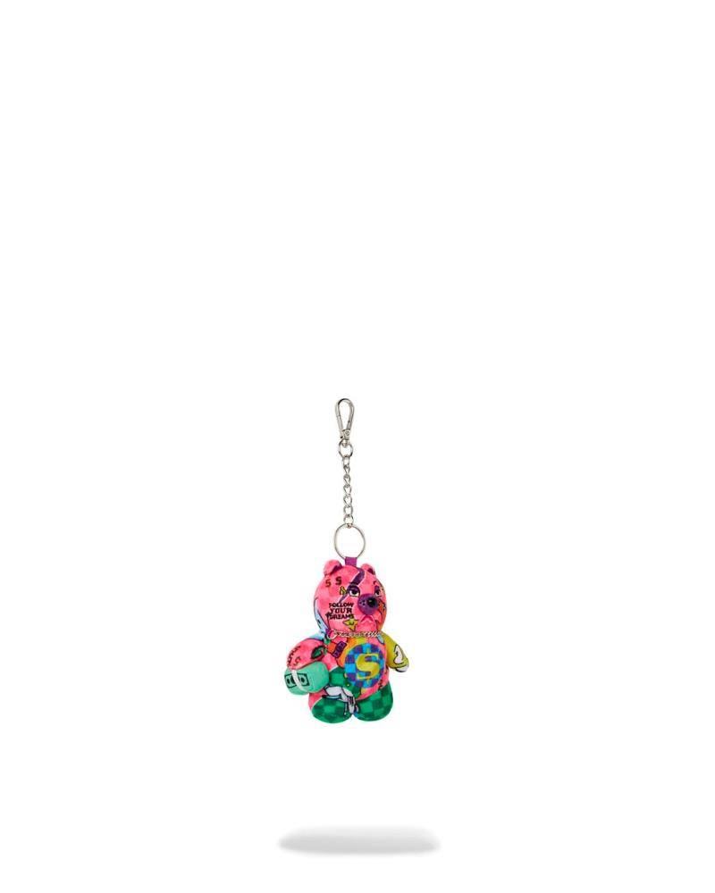 SPRAYGROUND WILD WTF BEAR KEYCHAIN