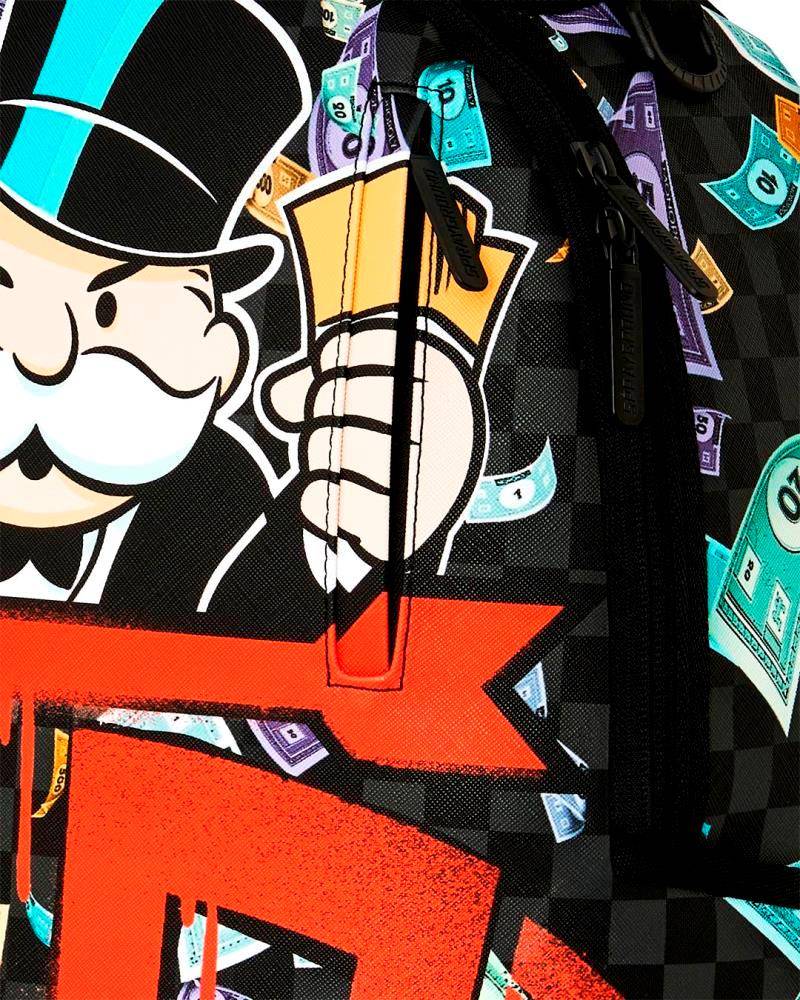 SPRAYGROUND MONOPOLY GO SHARKMOUTH STENCIL DLXSV BACKPACK