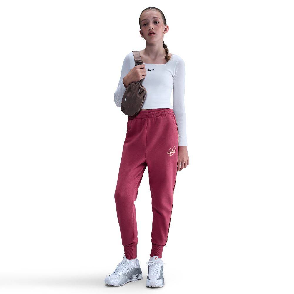 NIKE NSW GIRLS CLUB SHINE FLEECE OVERSIZED JOGGER