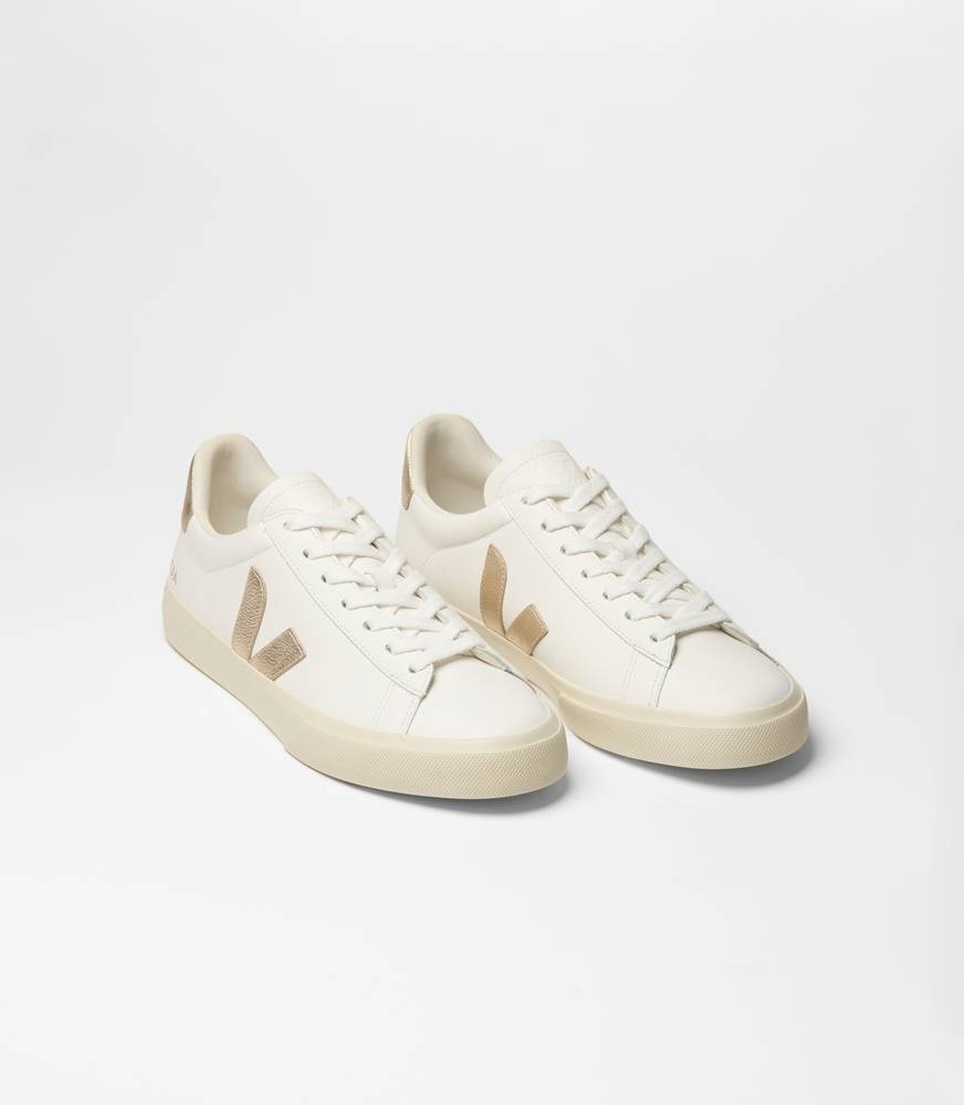 VEJA CAMPO CHROME-FREE LEATHER SNEAKERS