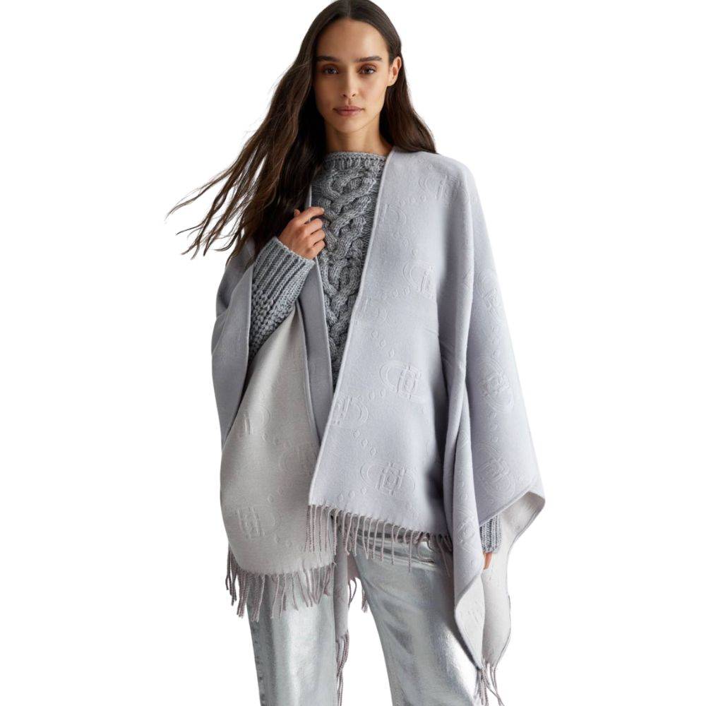 LIU JO PONCHO EMBOSSED LOGO