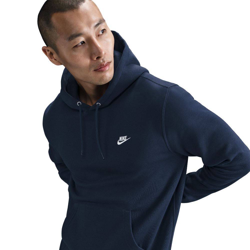 NIKE CLUB BRUSHED FLEECE PULLOVER HOODIE
