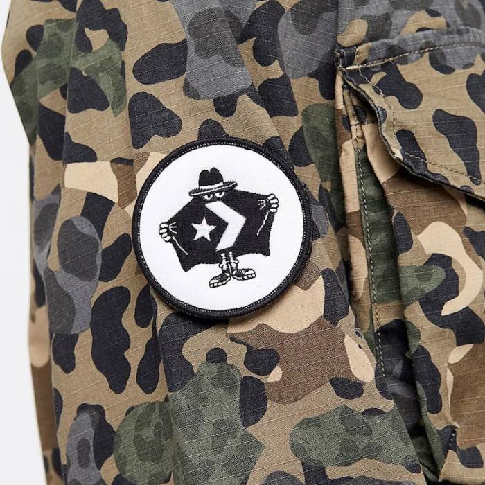 CONVERSE CAMO COTTON UTILITY JACKET MENS
