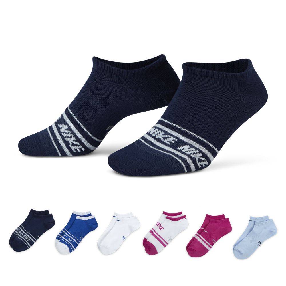 NIKE LIGHTWEIGHT NO-SHOW STRIPES 6-PAIRS SOCKS