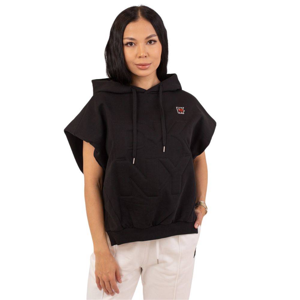 DKNY TERRY SLEEVELESS HOODIE