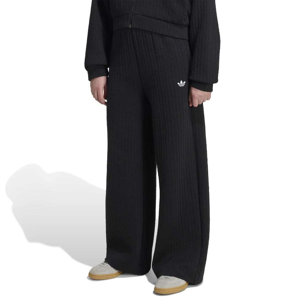ADIDAS ORIGINALS GIRLS LOOSE WIDE LEG PADDED RIB PANTS