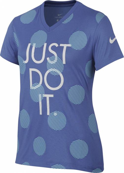 NIKE GIRLS DRY DOT POLKA JUST DO IT TOP