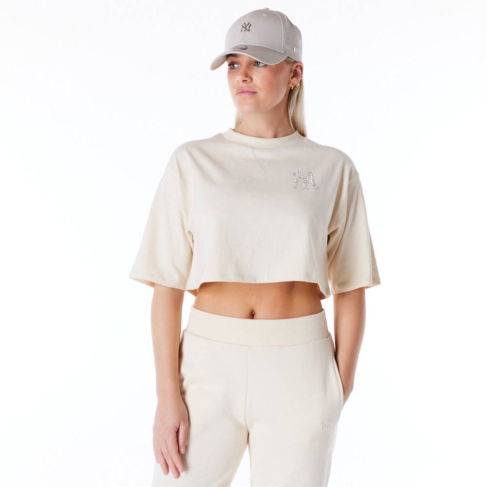 NEW ERA MLB DIAMANTE CROP TEE NEW YORK YANKEES