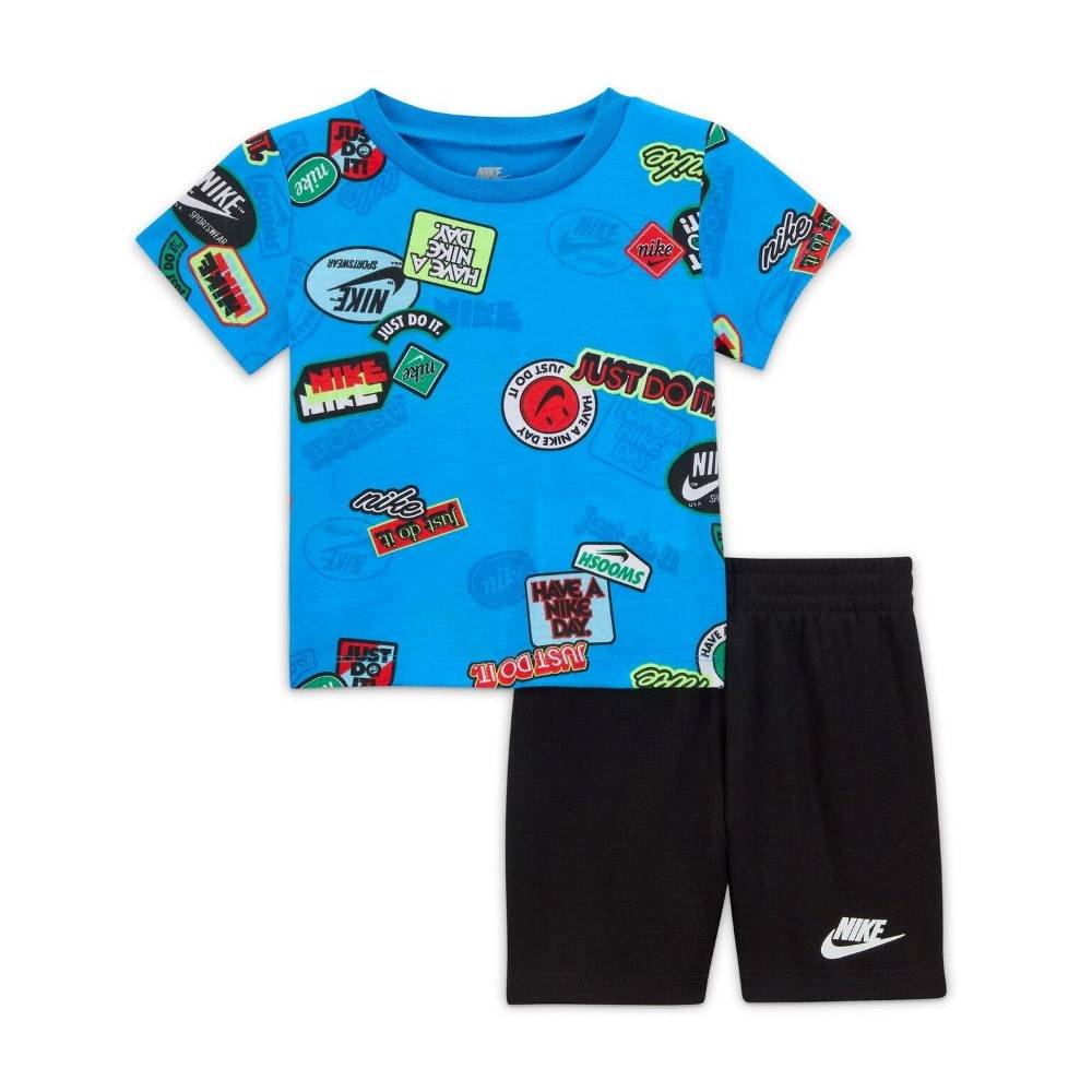 NIKE TODDLER B NSW AOP FT SHORT SET