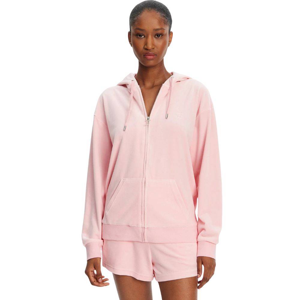 JUICY COUTURE HALAN OVERSIZED ZIP THRU HOODIE